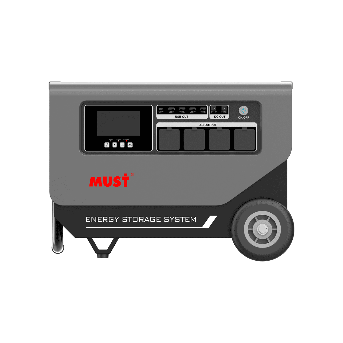 HBP1800 系列（2-4kW，2.56-5.12kWh）拉杆式 产品外观